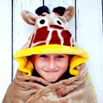 Giraffe Hooded Blanket