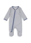 Stripe Organic Cotton Zip Sleepsuit