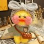 Gray 30CM Pato Plush Lalafanfan Duck Cute Stuffed Toys Yellow Plush Toy Pillow