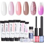 Polygel Nail Extension Kit With Tips Shades Of Pink