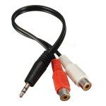 MicroWorld Stereo Male To 2 X Rca Female