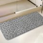 Pebble Pattern Polyester Bath Mat 25D High-density Sponge Non-slip Knitted Bath Rug Super Absorbent Soft Comfort Luxury Bathmat For Tub Shower Bathroom Accessory Home Decor