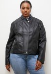 Edit Collared Biker Jacket - Black