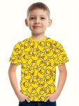 Cartoon Duck Full 3D Print T-shirts For Boys - Cool Lightweight And Comfy Summer Clothes