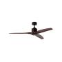 3 Blade Ceiling Fan 28W 3 Steel Blades Dark Wood & Black 1330MM Diameter