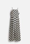 Open-back Jumpsuit - Cream Striped