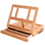 Portable Desktop Easel Tabletop Drawing Case With Storage Drawer