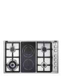 ELBA Classic 90CM 4 Burner Gas Hob With 2 Vitro Ceramic Electric Heat Zones