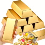Paper Golden Bar Gift Boxes - Set Of 12 Faux Golden Bullion Favor Boxes Treasure Chest Packaging For Casino Pirate Themed Partie