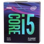 Intel Core I5 9400F 2.90 Ghz Turbo @ 4.1GHZ 6 Core 6 Thread 9MB Smartcache 65W Tdp.