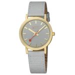 Classic Good Gray Textile Analogue Watch 36MM