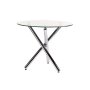 - Janney 90CM Round 10MM Temp Glass Top Dining Table - Clear - 90 Cm 4 Seater