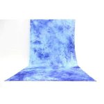 Muslin Multi Blue Backdrop Material 3X6M