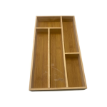 Multi-compartment Bamboo Wood Cutlery Tray JC-123