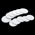 Solid Ptfe Round Gaskets 10-100MM X 1-3MM - 10PCS White Sealing Washers For Industrial Use 65MM 2MM