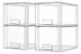 4 Pack Large Stackable Storage Drawers