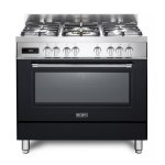 ELBA Excellence 90CM 5 Burner Gas Cooker With Electric Oven - Black