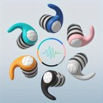 1PAIR Silicone Earplugs For Noise Reduction Sleep Aid Waterproof With Soccer Design 2.77CM Diameter Comfort Fit For Dorm Use And