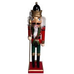 Nutcracker Pinewood 12X11.1X38CM - With Stick
