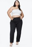 Curvy Fit Straight High Jeans - Black