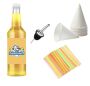 Litchi Snow Cone Syrup 1L 20 Cone Cups 20 Spoon Straws 1 Bottle Pourer