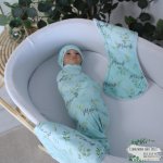 Wrap Set Swaddle Set Fancy Safari Leaf
