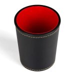 Dice Cup Pu Leather Red Felt