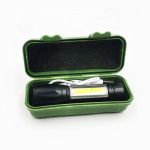Compact Rechargeable LED MINI Flashlight Zoomable Pen Torch