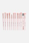 Maange 12 Piece Metallic Makeup Brush Set + Pouch - Rose