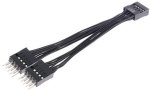 MicroWorld USB Extension Cable 9 Pin 1 F To 2 M