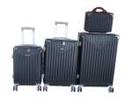 Smte Durable Abs 4-PIECE Luggage Set With Spinner Wheels With Keychain