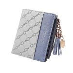 Funincrea Leather Wallet Pu Small Purses For Women Bifold Card Holder Small Purse With Zipper Coin Pocket Multicard Women's Wall