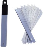 18MM Stainless Steel Cutter Blades - Tube Of 10