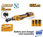 Ratchet Driver 65NM 3 8" Brushless 3 Speed Cordless 20V Tool Only CDRLI206521