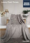 Luxury Plush Embossed Blanket Platinum