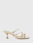 Tracy Stone Trim Toe Post Heel - 40 Gold