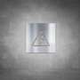 Electricity Sign - Brushed Stainless Steel