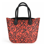 Large Tote Tangerine Red Heart