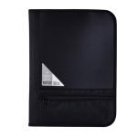 Meeco Conference Folder With Zip Black