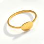 Petite Oval 18CT Gold Ring - 58 / 18CT Gold