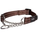 Rogz Utility Control XXL Dog Chain Collar - Chocolate Reflective Waggs Online Pet Shop