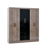 6 Door Wardrobe Terraza black