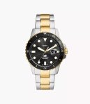 Fossil Blue Dive Three-hand Date Two-tone Stainless Steel Men's Watch FS6031