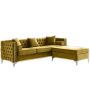 Oxford Corner Reversible Sectional Couch -brown