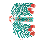 The Six Proteas Art Print - A1