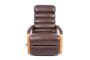 La-z-boy Norman Wood Full Brown Leather