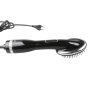 Portable 2 In 1 Grooming Hair Dryer Blower With Slicker Brush - Black