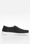 Wendy Stretch Mesh Slip-on - Black white