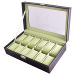 Marco 12-SLOT Pu Leather Design Watch Box Unisex Organizer