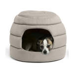 Honeycomb Ilan Hut Cuddler Dog & Cat Bed - Grey